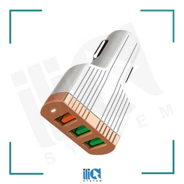 تصویر  شارژر فندکی الدینیو مدل C702Q همراه با کابل Car charger MicroUSB