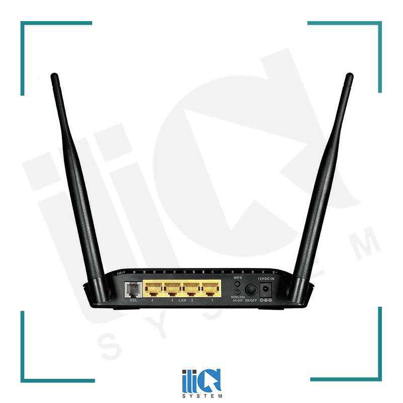 تصویر  مودم روتر ADSL2 Plus بی‌ سیم N300 دی-لینک مدل  DSL-2740U