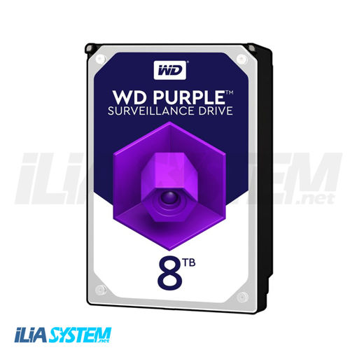 هارد دیسک اینترنال وسترن دیجیتال مدل Purple WD 8TB ظرفیت 8 ترابایت