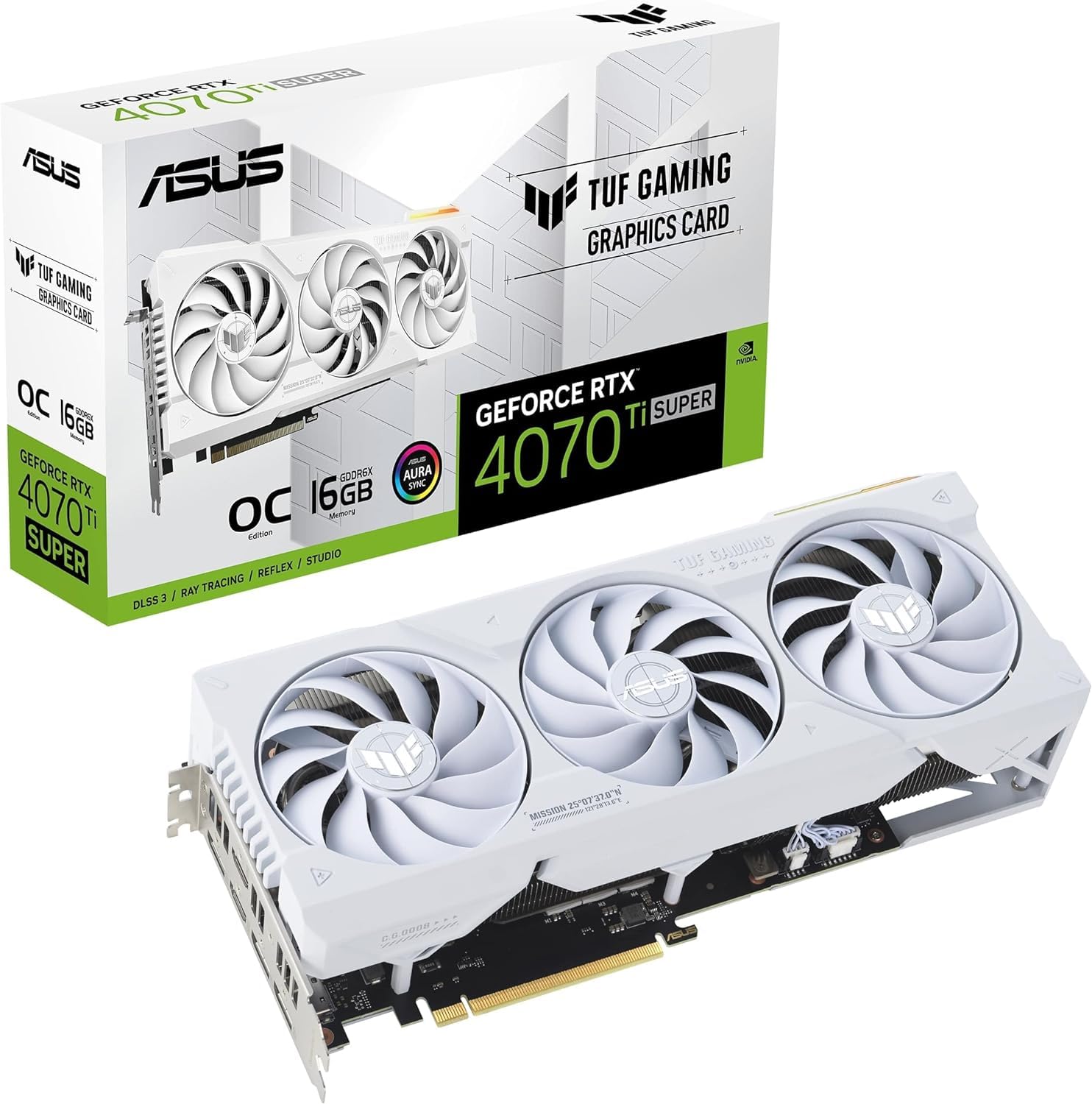 کارت گرافیگ Asus rtx  4070 ti super 16GB tuf  3fan